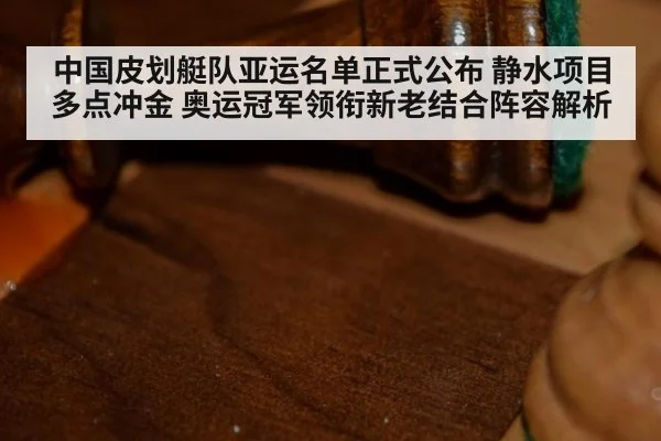 中国皮划艇队亚运名单正式公布 静水项目多点冲金 奥运冠军领衔新老结合阵容解析